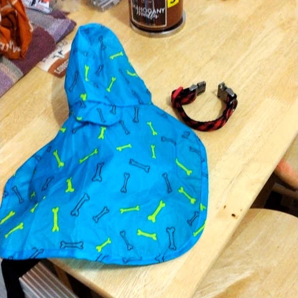 Dog raincoat and collar